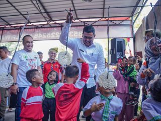 Rumah Kolaborasi Bobby Nasution Gelar Festival Permainan Rakyat.