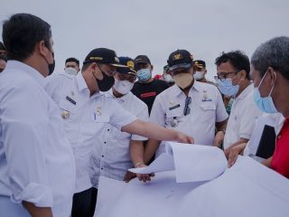 Progres Pembangunan Kolam Lumpur Pendukung Kolam Retensi Martubung Capai 22 Persen